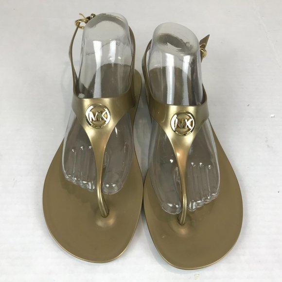 Michael Kors | Shoes | Michael Kors Pvc Jelly Thong Sandal Us Size 9 | Poshmark
